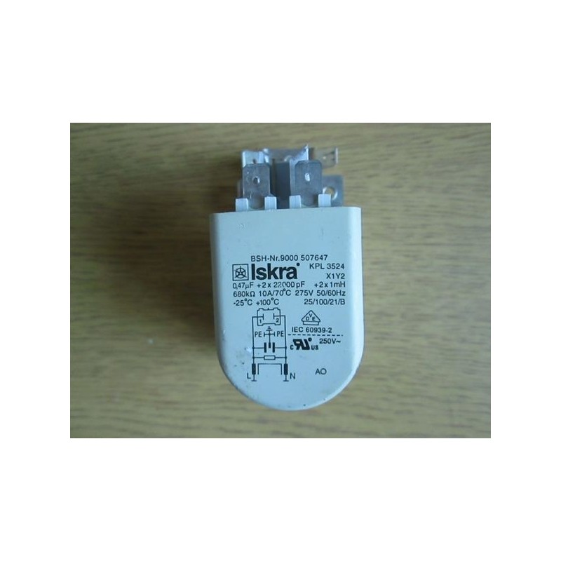 Filtro rete per lavatrice Siemens  Bosch, cod: 9000507647  usato
