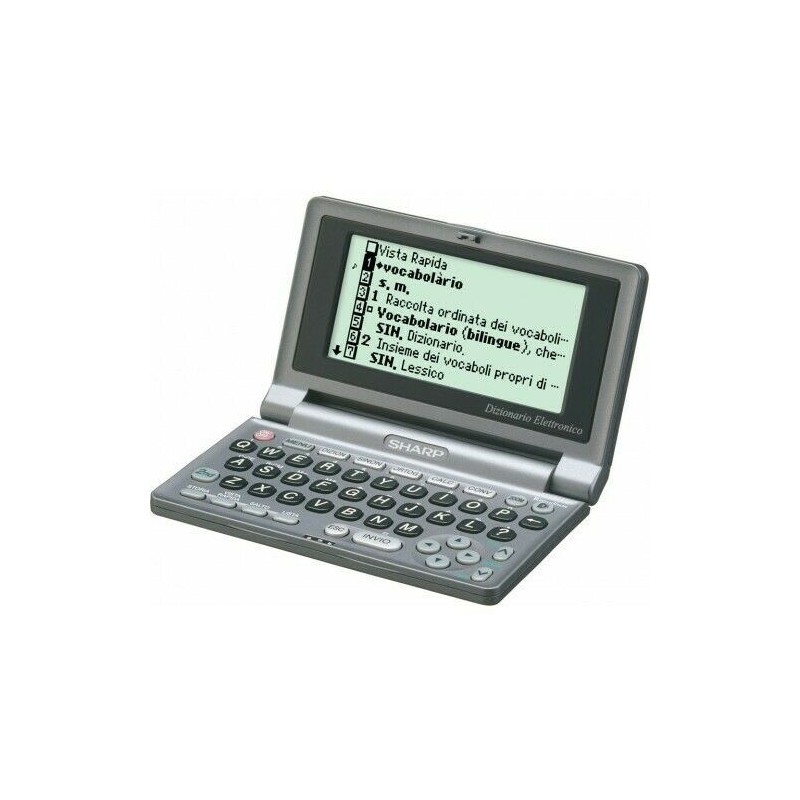 Sharp PW-E 220 Dizionario Elettronico Multilingue - Argento
