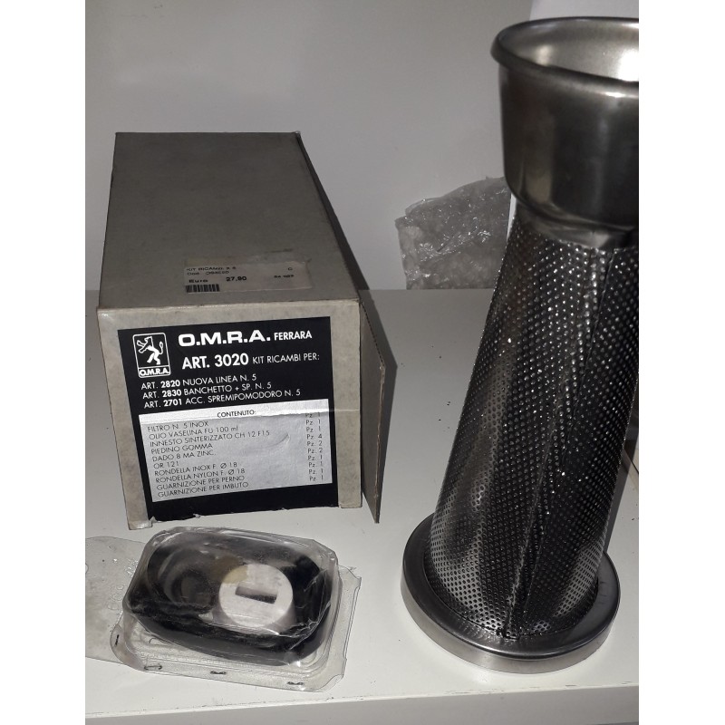 Kit ricambi filtri per spremipomodoro O.M.R.A. art. 3020