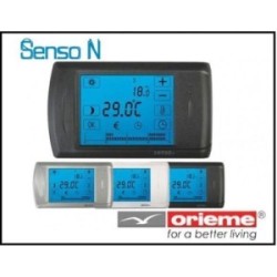 Crono termostato ambiente senso da muro grasslin/orieme  alim.pile Touch Screen