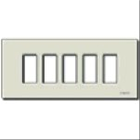 PLACCA ALLUMINIO ANODIZZATO 5 MODULI STANDARD SERIE 8000 COD. 08639