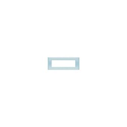 BTICINO PLACCA BLU OPALINO 7 POSTI- COD. N4807BP