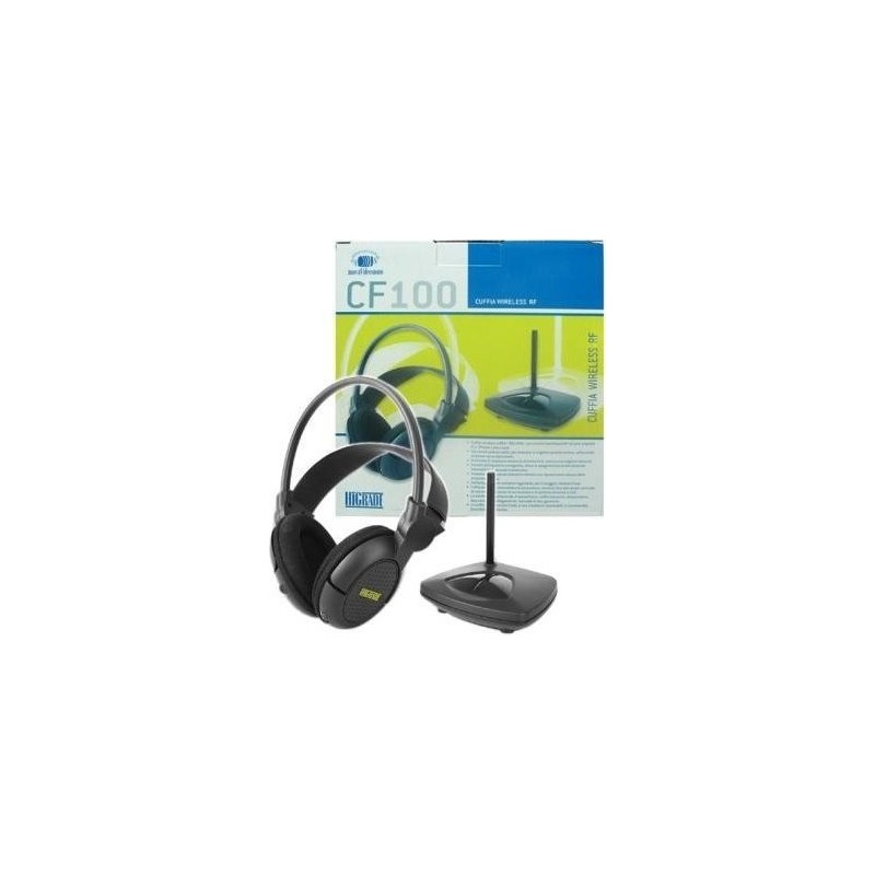 NUOVA VIDEO SUONO Cuffie stereo wireless senza fili per tv e pc Cf 100