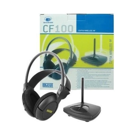 NUOVA VIDEO SUONO Cuffie stereo wireless senza fili per tv e pc Cf 100