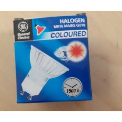 Lampada Halogen 50W 240V MR16 MAINS GU10  COLOURED  NUOVO