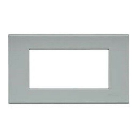 BTICINO LIGHT PLACCA 4 POSTI GRIGIO PIETRA COD. N4804GE  NUOVO