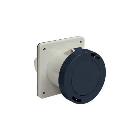 Presa da parete  serie PLUSO, 3 poli + N + PE, 7 h (nero), 125 A, 277/480 ÷ 288/500 V, diritta