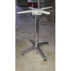 Base pieghevole H 70 cm in alluminio per piani tavoli bar, ristorante, pub, albergo