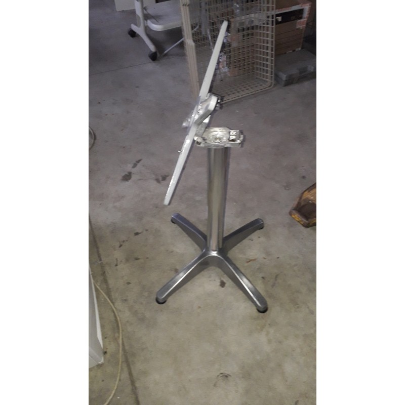 Base pieghevole H 70 cm in alluminio per piani tavoli bar, ristorante, pub, albergo