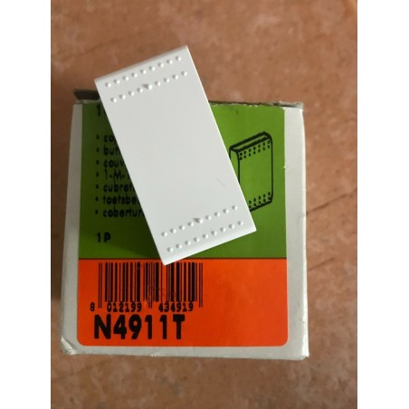 Bticino N4911T LIGHT - COPRITASTO INTERRUT/DEVIAT 1 MODULO CONFEZIONE DA 9 PZ   nuovo