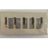 PLACCA 5 POSTI ALLUMINIO  ANODIZZATO SERIE 8000  VIMAR  NUOVO
