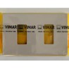 VIMAR 08636.A - PLACCA 2 POSTI RESINA AVORIO SERIE 8000    NUOVO