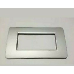 PLACCA BTICINO MATIX AM4804SL COLOR SILVER 4 MODULI  NUOVO