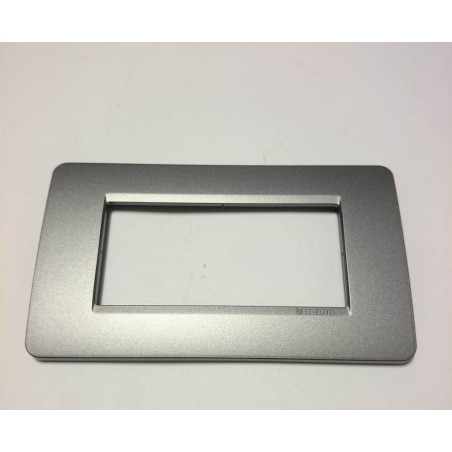 BTICINO SERIE MATIX AM4804IR PLACCA 4P COLOR IRON  NUOVO