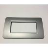 BTICINO SERIE MATIX AM4804IR PLACCA 4P COLOR IRON  NUOVO