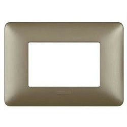 BTICINO MATIX PLACCA TITANIUM 3 POSTI AM4803TA  NUOVO