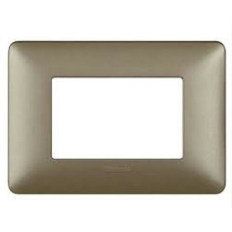 BTICINO MATIX PLACCA TITANIUM 3 POSTI AM4803TA  NUOVO