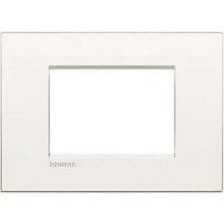 PLACCA BTICINO COLOR BIANCO OPALE 4 MODULI N4804OB LIGHT   NUOVO