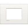 PLACCA BTICINO COLOR BIANCO OPALE 4 MODULI N4804OB LIGHT   NUOVO