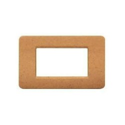 PLACCA COLOR SABBIA BTICINO MATIX AM4803SS  3 MODULI    NUOVO