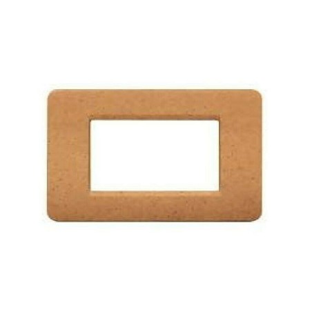 PLACCA COLOR SABBIA BTICINO MATIX AM4803SS  3 MODULI    NUOVO
