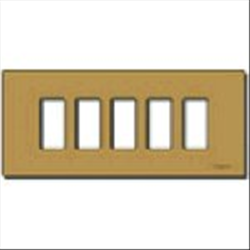 Vimar SERIE 8000 - 08639.BR - Placca 5M allum.  NUOVO