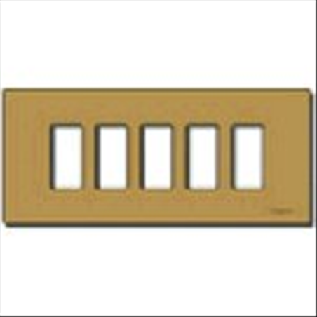 Vimar SERIE 8000 - 08639.BR - Placca 5M allum.  NUOVO