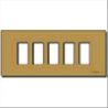 Vimar SERIE 8000 - 08639.BR - Placca 5M allum.  NUOVO