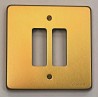 PLACCHA VIMAR STELVIO  7092  2 FORI ORO GOLD  NUOVO