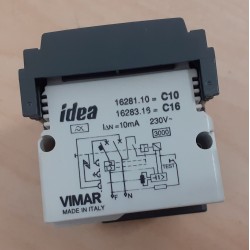 VIMAR IDEA 16281.10 INTERRUTTORE AUTOMATICO MAGNETOTERMICO DIFFERENZIALE BIPOLARE  NUOVO