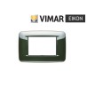 PLACCA ROUND METAL VERDE OXFORD 3M VIMAR EIKON 20683.05  NUOVO