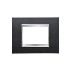 GEWISS GW 16203VA CHORUS LUX PLACCA 3 MODULI TECNOPOLIMERO ARDESIA  USATO