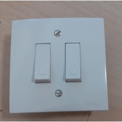 PULSANTE CAMPANELLO + PULSANTE LUCE SCALA 6645  NUOVO