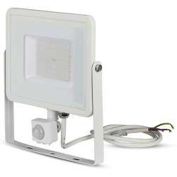 V-TAC PRO VT-50-S FARO LED CHIP SAMSUNG 50W BIANCO CON SENSORE DI MOVIMENTO - SKU 467