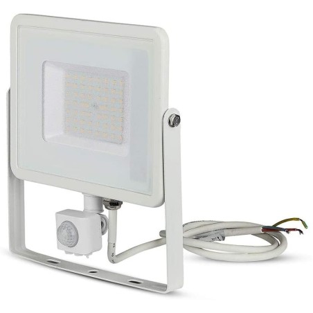 V-TAC PRO VT-50-S FARO LED CHIP SAMSUNG 50W BIANCO CON SENSORE DI MOVIMENTO - SKU 467