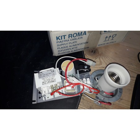 Piastra cablata con portlamp E 40 FAEL LUCE 100w 230v