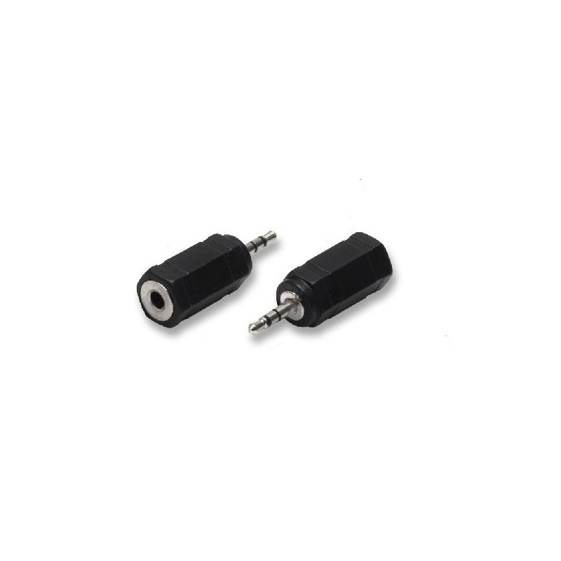 Adattatore audio spina jack 2,5 m stereo + presa jack 3,5 stereo  cod 5/06 nuovo