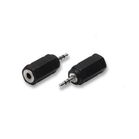 Adattatore audio spina jack 2,5 m stereo + presa jack 3,5 stereo  cod 5/06 nuovo