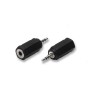 Adattatore audio spina jack 2,5 m stereo + presa jack 3,5 stereo  cod 5/06 nuovo