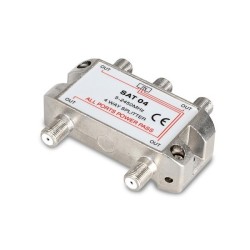 SAT04 Partitore 1 in 4 out per segnali d'antenna satellitari   NUOVO