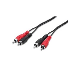 Cavo audio 2 spine rca m maschio + 2 spine rca m maschio - 2,5 mt  COD 3/08  NUOVO
