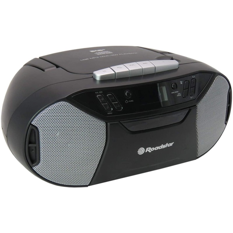 Roadstar RCR-777UD+ piatto audio Giradischi con trasmissione a cinghia Nero