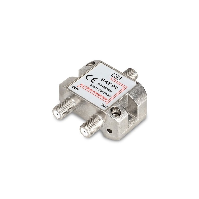 DISTRIBUTORE DI SEGNALE SAT 1 INPUT/2 OUTPUT COD SAT02  NUOVO