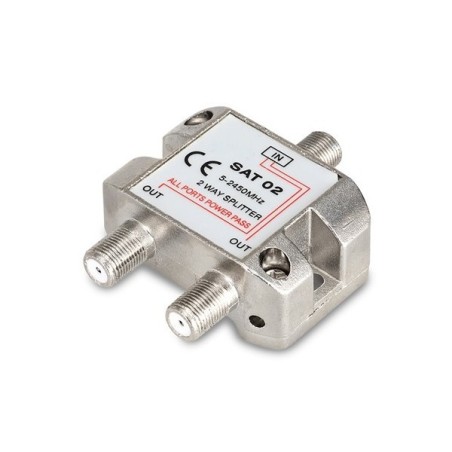 DISTRIBUTORE DI SEGNALE SAT 1 INPUT/2 OUTPUT COD SAT02  NUOVO