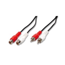 Cavo 2 spine rca maschio + 2 prese rca femmina - 1,5 mt   COD 3/003  NUOVO