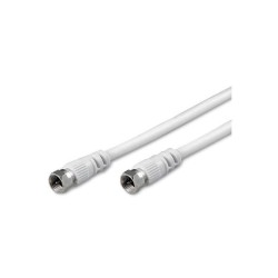 Cavo coassiale satellitare antenna parabola 2 spine tipo F - 1,5 mt  COD 19/00  NUOVO