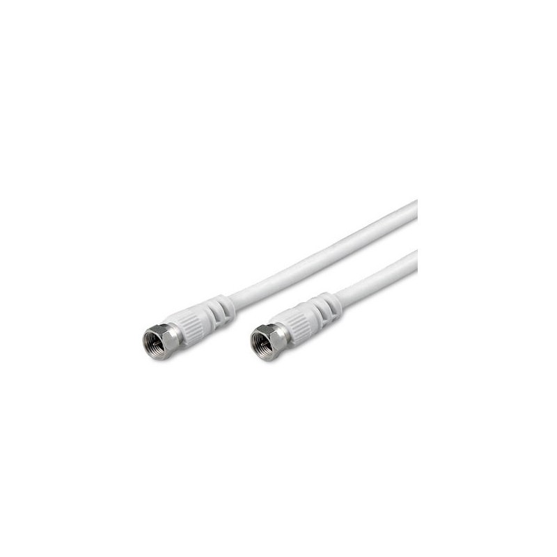 Cavo coassiale satellitare antenna parabola 2 spine tipo F - 1,5 mt  COD 19/00  NUOVO