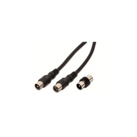 Cavo antenna spina presa maschio femmina IEC 75 OHM 3 mt   COD  9/30   NUOVO