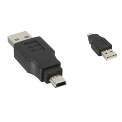 Adattatore converitiore accoppiatore da mini usb tipo B a usb maschio tipo A   nuovo