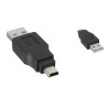Adattatore converitiore accoppiatore da mini usb tipo B a usb maschio tipo A   nuovo